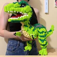 1pc 4009pcs Dinosaur & Animal Building Blocks Set - Educational 3D Puzzle, Hands-On Construction Toy, Suitable For Holiday Gifts, School Rewards And Christmas Surprises - Multicolor - View 2