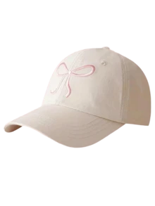 1pc Women Bow-Tie Baseball Cap,Women Trucker Hat,Casual Versatile Breathable Sunscreen Cap,Y2k Adjustable Fashion Sun Hat,Suitable For Hiking & Travel & Daily Wear & Best Friend Gift - Multicolor - View 8