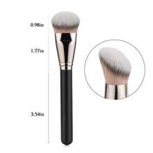 Bộ cọ trang điểm nền 1 món dành cho trang điểm dạng lỏng, bộ cọ Kabuki chuyên nghiệp để tán kem nền dạng lỏng, kem nền và phấn phủ, dùng để làm mịn da, che khuyết điểm, du lịch, đồ dùng thiết yếu khi đi du lịch, quà tặng ngày Valentine, giá rẻ, cọ trang điểm du lịch, quà tặng cho phụ nữ, chuyên gia trang điểm, bộ trang điểm chuyên nghiệp hoàn chỉnh. - 2 chiếc - Xem 3