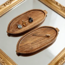 High Quality Wooden Jewelry Display Tray - Acacia Wood Ring, Earring, Bracelet, Necklace Stand, Elegant Presentation For Your Best Creations, Jewelry Tray - Brown - View 10