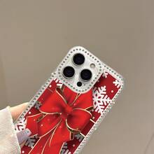 Butterfly Knot Snowflake Pattern, suitable for smartphone cases, compatible with Apple 17Pro, 17Promax, 12ProMax, 13ProMax, Apple 16, Apple 15ProMax, Apple 11Pro, Apple 14Plus, and Apple 16E. - transparente - Ver 3