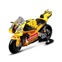 Burago 1:18 Scale Officially Licensed Ducati Team #1 Bagnaia Motorcycle Toy Model, Realistic Alloy Bike Figurine, Children Gift & Collection - 1:18 Ducati  Team #1 Banjaya Yellow - View 9