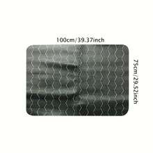 1 件装加厚六边形图案后备箱垫，易于清洁，适用于 SUV、轿车、卡车，多功能车内保护垫及户外垫 - 黑色 - 查看 2