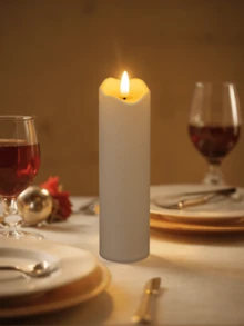 1/3pcs Valentine's Day LED Electronic Candles, High-End Realistic Ivory Flameless Candles, Portable Minimalist Decorative Candle Lights, Modern Home Indoor Electronic Candles Suitable For Candlelight Dinners, Weddings, Anniversaries, Birthdays, Home Parties, Romantic Dinners, Parties And Other Romantic Atmosphere Decorations, Creative Gifts For Men, Home Living, Personalized Gifts, Ramadan, Wall Decor, Bedroom Decor, Personalized, Garden Decor, Bathroom Accessories, Candle Warmers, Bedroom Design - Beige - View 5