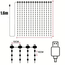 Smart Curtain Lights, 256 Intelligent LED Curtain Lights, Fairy-Like Colour-Changing Curtain Lights, Programmable Patterns And Text, 1600 Adjustable Colours, Dynamic Effects, With Smart App And Remote Control. Ideal For Christmas, Bedroom Backdrop Decoration, Indoor/Outdoor Parties And Bars, And The Perfect Gift Choice. - 5.25*5.25FT 256LED - 查看 9