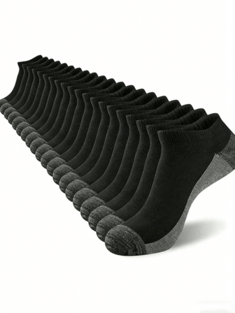 1/3/10 זוגות גרביים גרבי ספורט כדורסל גרבי סירה קצרים שחורים לגברים ארבע עונות