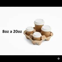 Blipack 300   Fiber Cardboard Coasters, 4 Cavities - Khaki - View 2