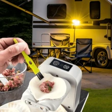 1. Electric Dumpling Maker, A Simple Automatic Household Dumpling Tool, Can Instantly Produce Evenly Shaped, Non-Stick Dumplings, Easy To Clean, Durable, USB Rechargeable, One Charge Can Make 1500 Dumplings, A Great Gift For Elders/Cooking Beginners. - Light Grey - View 9