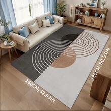 1pc Modern Abstract Geometric Pattern Area Rug, Ideal For Living Room, Bedroom, Cafe, Hotel Corridor - Multicolor - View 26