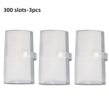 1/3件装 3英寸相册书，票夹，多功能收纳册，观星者，明信片，三格收纳盒，旅行回忆收藏家，女神必备，全球粉丝，照片收藏爱好者，通用 - 透明色 - 查看 12