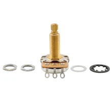 Potenciometro Jumbo Proline 500k Tono. POTENCIOMETRO JUMBO DE POSTE EXTRA ALTO VALOR 500K TRIPLE CONECCION DE PINES PARA PASTILLAS HUMBUCKER - Dorado - Ver 4