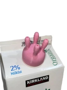 1个趣味倒牛奶瓶盖