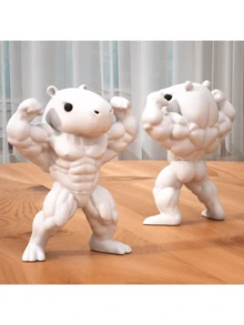 New Arrival [Original Design] Creative Imaginative Statue Decor, Muscular Capybara Gift - Multicolor - View 6