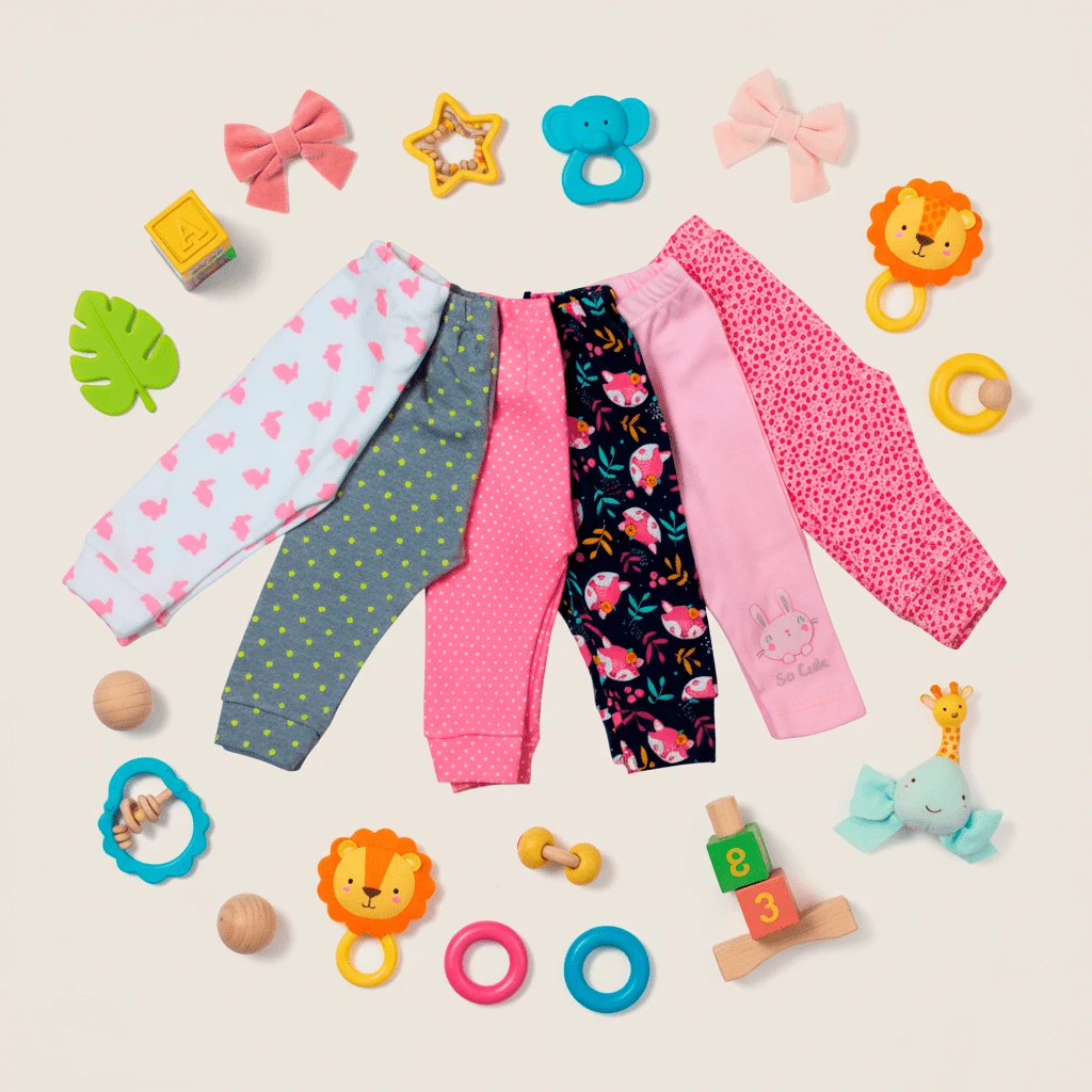 Pack De 6 Pantalones Básicos Para Bebé