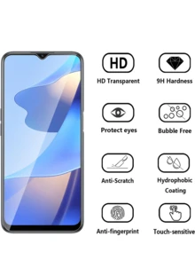 5pcs Tempered Glass Screen Protector For OPPO, High Definition High Aluminum Glass Tempered Film, Full Screen Borderless, Anti-Fingerprint, Anti-Explosion, Precise Fit, Easy Installation, Supports Fingerprint Unlock, Mobile Phone Accessories - 1.5CM Anti-Shattering Hard Packaging Screen Protection Essentials, Applicable To Daily Shield, Office, Home Daily Shield Office Home Phone Screen Protector Waterproof Shockproof Anti-Fall Scratch Resistant