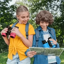 1pc Binoculars Set For Teens - Hiking & Educational Learning High Definition Binoculars - Ideal Birthday Gift! - Multicolor - View 9