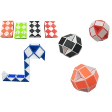 1/3/10/20 قطعة لعبة لغز الثعبان القابل للطي، لعبة تخفيف الضغط، هدية لحفلات عيد الميلاد، هدايا للأعياد، استضافة الضيوف، أكياس هدايا، حشو الجوارب (ألوان عشوائية) - متعدد الألوان - مشاهدة 8