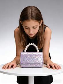 Nuevo bolso bandolera pequeño para niñas, regalo de vacaciones, bolso de moda, bolso de princesa, monedero para niñas, bolso cuadrado pequeño - Unitalla - Ver 7