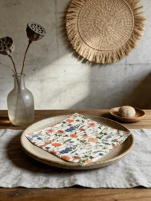 20/40/60 Peças Guardanapos de Papel Descartáveis de Camada Dupla com Estampa Floral Colorida, Padrão de Lavanda e Dente-de-leão, Adequado para Casa, Cozinha, Decoração de Festa, Piquenique ao Ar Livre, Casamento, Restaurante, Toalhas de Mesa Descartáveis, Decoração de Mesa de Alta Qualidade, Aplicável para Uso Diário, Catering, Montagem de Festa, Acampamento, Comemorações e Mais Cenários, Estético e Prático - Multicolorido - Visão 3