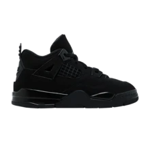 Nike Air Jordan 4 Retro Toddler 'Black Cat' 2025 (Unisex) Black/Light Graphite/Black IB4387-010 Winter New - 黑色 - 查看 1