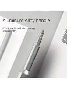 Bộ tua vít chính xác 24 trong 1. Vỏ sản phẩm làm bằng chất liệu nhựa, lưỡi tua vít làm bằng thép không gỉ, và tay cầm làm bằng hợp kim nhôm. Thích hợp để tháo lắp và sửa chữa điện thoại di động, máy tính bảng, và tháo rời mũi khoan và các thiết bị khác. - Nhiều màu - Xem 4