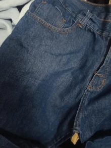 KIT 2 Calça Bag Jeans Claro E Preto Larga Balão Estilo Skatista Carpenter Streetwear Premium Estilosa - Azul escuro - Visão 2