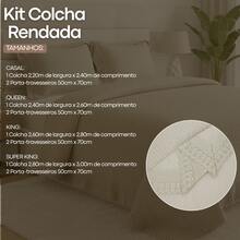 Habitat 3-Piece Lace Bedspread Kit, Double And Queen Size, Delicate Plain - 米色 - 查看 5