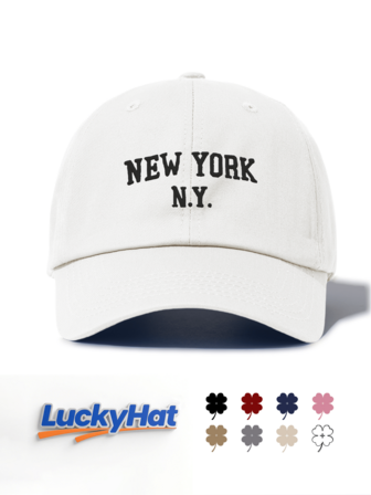 1 st NEW YORK N.Y. basebollkeps för män och kvinnor, klassisk snygg och modern mjuk svettband, justerbar storlek, lätt och mångsidig pappahatt, lämplig för utomhussport, vardagsbruk, fest, semester, strandhelger, perfekt som present till familjer och vänner