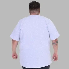 Men's Plus Size Gospel T-Shirt With "Love Without Fear" Print - Grey - View 2