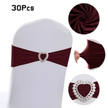 1-100 Stücke elastische Stuhlrückenbezüge mit Schnallenverschluss, Schleifendesign ohne Binden, geeignet zum Dekorieren von Stühlen bei Geburtstag, Hochzeit, Abschlussfeier, Willkommensparty, Hotel-Konferenzsaal, Auditorium - Verschiedenfarbig - Übersicht 18