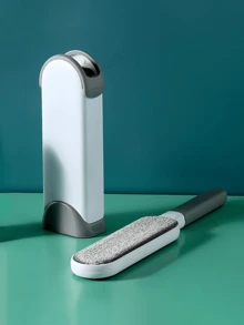 Reusable Double-Sided Lint Brush, Portable Static Electricity Lint Brush, Manual Static Cling Hair Remover Brush, Fabric Brush, Suitable For Clothes, Sofa, Furniture, Bedding And Carpet Cleaning, Compact And Portable, Travel Essential - Multicolor - View 2