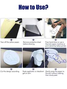 100 tờ giấy chuyển hình xăm chuyên nghiệp, tương thích với máy photocopy nhiệt, giấy mẫu chất lượng cao, phù hợp với mọi dụng cụ xăm hình, giúp việc xăm hình dễ dàng hơn. - Nhiều màu - Xem 8