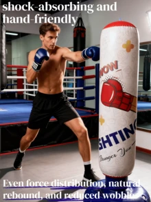Bao đấm hơi, bao đấm đứng độc lập, bao đấm tập trung, thích hợp cho luyện tập Karate, Taekwondo, bao đấm giảm căng thẳng. - Đỏ - Xem 2
