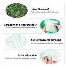 2 Piezas Red protectora de uso pesado, red para pájaros verde, adecuada para techos, cercas de aves de corral y árboles frutales del jardín, protege eficazmente contra halcones, palomas, ardillas y ciervos, cerca de reutilizable para animales - Verde - Ver 6