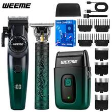 WEEME 4-In-1 Professional Men's Grooming Kit - Electric Shaver, Beard Trimmer, Nose Hair Trimmer, USB Rechargeable, Powerful & Precise Cutting - Multicolor - View 16