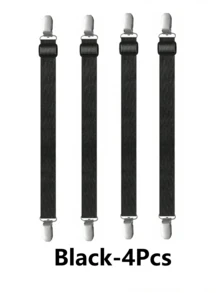 4pcs Adjustable Bed Sheet Fasteners, Elastic Bed Sheet Holders With Metal Clips, Fit For Bed Sheets, Mattresses, Ironing Boards Or Sofa, Heavy Duty Bed Corner Sheet Grippers With Locks, Non-Slip Bed Sheet Clips, Bed Frame Stabilizers - Multicolor - View 16