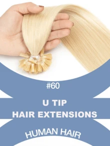 50pcs U-Tip Hair Extensions, 100% Human Remy Hair, Keratin Fusion, Straight, Natural Smooth, Black/Brown/Blonde Ombre Color Options, 12/16/20 Inch, 30g/Pack, Suitable For All Ethnicities, Versatile Hairstyles, Natural Look, Ombre Hair Bundles, No Glue Needed, Ready To Wear, Perfect For Holidays, Parties, School, Bridal