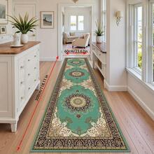 1pc Royal Palace Style Corridor Runner Rug - Lightweight Luxurious High-End Decorative Carpet Designed For High-Traffic Indoor Areas - Multicolor - View 15