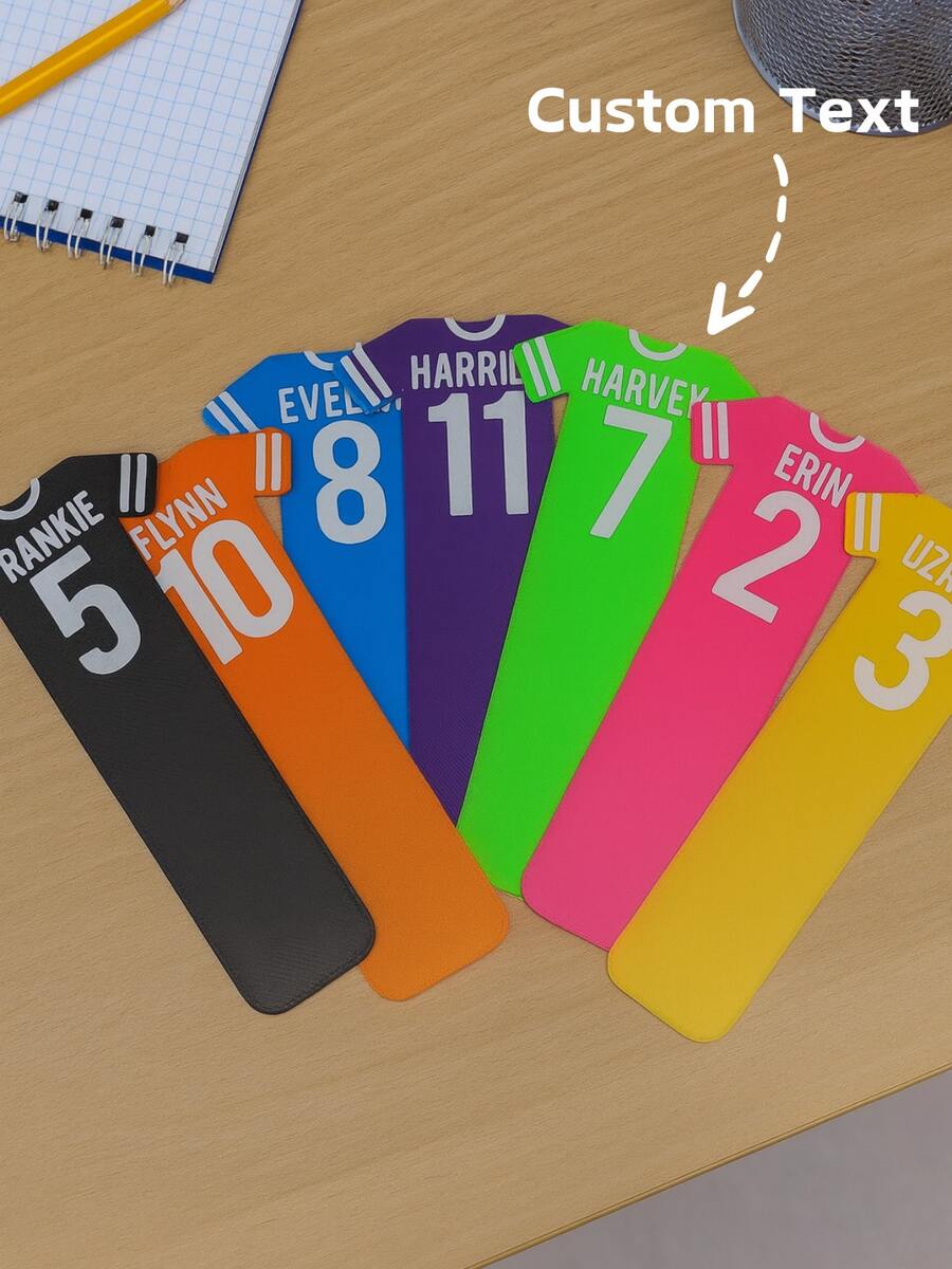 1 chiếc bookmark in hình áo bóng đá, quà tặng bóng đá, quà tặng đọc sách về bóng đá, quà tặng cho người yêu bóng đá, bookmark bóng đá, quà tặng bỏ túi trong bữa tiệc. - Nhiều màu - Xem 1