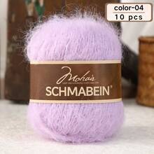 10pcs Silk Mohair Yarn, Soft, Fluffy, Breathable And Warm, Used For Hand Weaving Sweaters, Jackets, Scarves, Hats, Shawls, Blankets, DIY Various Handicrafts And Household Items - Multicolor - View 26