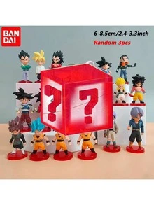 bandai 超级赛亚人战士迷你动漫角色玩具，魔人漫画PVC手办模型盲盒礼物 - 父亲节、生日、周年纪念日、毕业典礼、国庆节、婚礼季礼物、收藏展示、动漫主题派对道具、收藏玩具 - 彩色 - 查看 13