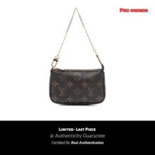 Louis Vuitton Authenticated  PRE-OWNED Monogram Mini Pochette Accessoires Bag - 棕色 - 查看 1