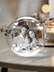 Đèn ngủ hình quả cầu pha lê LED khắc nghệ thuật tùy chỉnh, hiệu ứng ánh sáng ấm áp lãng mạn, trang trí ảnh cặp đôi và hình trái tim cá nhân hóa, món quà lưu niệm lãng mạn độc đáo cho ngày Valentine, phù hợp cho phòng ngủ và phòng khách. - Nhiều màu - Xem 4