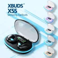 Tai nghe X55 mới, tai nghe âm thanh nổi ẩn, có mic, gọi HD, tai nghe ngủ không dây mini dành cho mọi điện thoại thông minh. - Nhiều màu - Xem 5