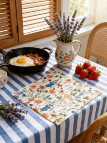 20/40/60 Peças Guardanapos de Papel Descartáveis de Camada Dupla com Estampa Floral Colorida, Padrão de Lavanda e Dente-de-leão, Adequado para Casa, Cozinha, Decoração de Festa, Piquenique ao Ar Livre, Casamento, Restaurante, Toalhas de Mesa Descartáveis, Decoração de Mesa de Alta Qualidade, Aplicável para Uso Diário, Catering, Montagem de Festa, Acampamento, Comemorações e Mais Cenários, Estético e Prático - Multicolorido - Visão 2