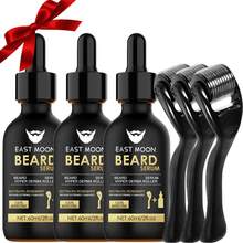 6pcs/3set Beard Care Kit For Men Grooming,Beard Oil For Softens, Conditions, Moisturizes & Strengthens Mustaches, Beard Oil,Beard Shampoo,Beard Conditioner Beard Brush,Beard Comb,Gifts For Dad Or Men,Travel Essentials,Fathers Day Gift - màu đen - Xem 8