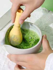 1pc ABS Plastic Matcha Whisk, Suitable For Latte, Baking, Cooking, Tea Ceremony, Heat Resistant, Durable, Easy To Clean
