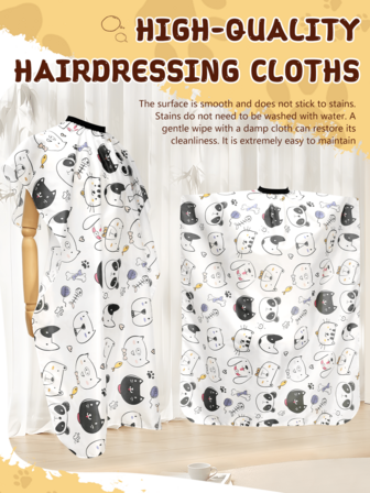 Professional Salon Hair Cutting Cape With Adjustable Neck Strap, Suitable For Salon And Home Hairwash