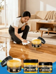 100克/80克/40克天然蜂蜡家具抛光剂 - 抛光、防水、防刮擦。滋养并恢复地板和家具的光泽。深层滋养、抗老化、锁水、去污蜂蜡抛光剂 - 彩色 - 查看 10