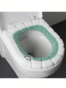 通用马桶座套，马桶座套，马桶座套，清洁O型圈，北欧风格马桶座套，马桶座套，马桶座垫，舒适高度，圆形设计，无需电源 - 必备浴室配件。 - 彩色 - 查看 10